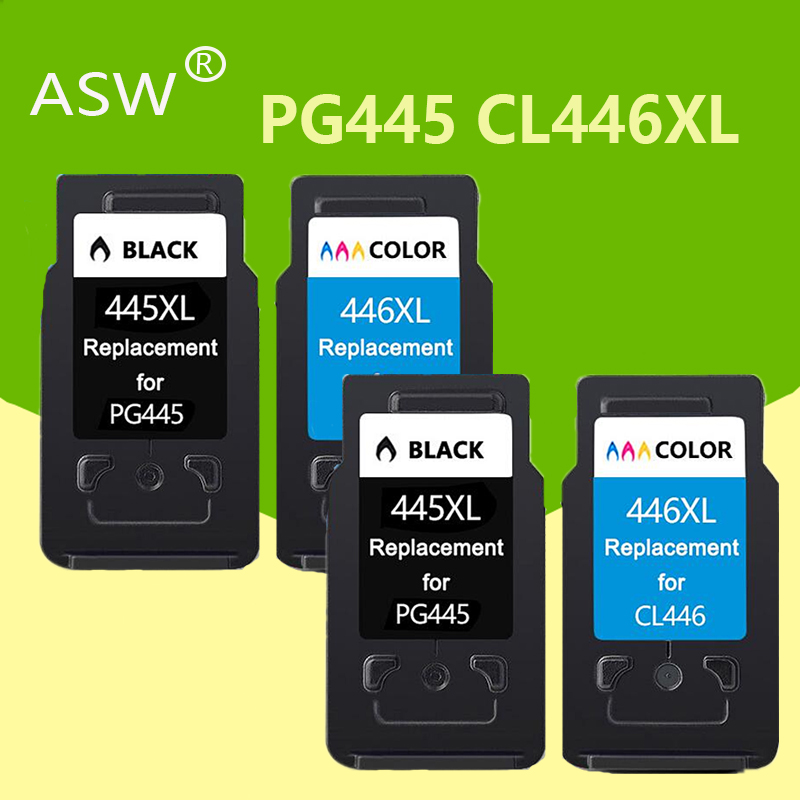 ASW PG-445 CL-446 PG445 CL 446 Compatible PG445XL 445XL ink cartridge for Canon PIXMA MG 2440 2540 2940 MX494 IP2840 printer
ASW PG-445 CL-446 PG445 CL 446 Compatible PG445XL 445XL ink cartridge for Canon PIXMA MG 2440 2540 2940 MX494 IP2840 printer