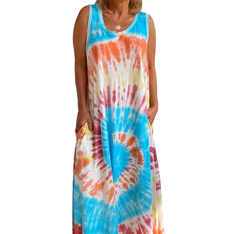 Summer Dress Boho Casual Comfortable O Neck Without sleeves Off Shoulder Spaghetti Silky Strap Printing Summer Dress 2020, Sky blue
Summer Dress Boho Casual Comfortable O Neck Without sleeves Off Shoulder Spaghetti Silky Strap Printing Summer Dress 2020, Sky blue
