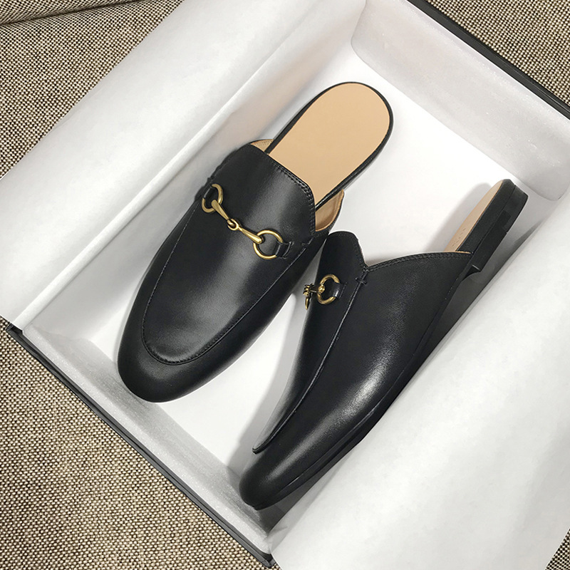 Real leather Cheap Women's casual Scuffs shoes bee star embroidered gold buckles designer women half slippers flats strawberry sandal
Real leather Cheap Women's casual Scuffs shoes bee star embroidered gold buckles designer women half slippers flats strawberry sandal