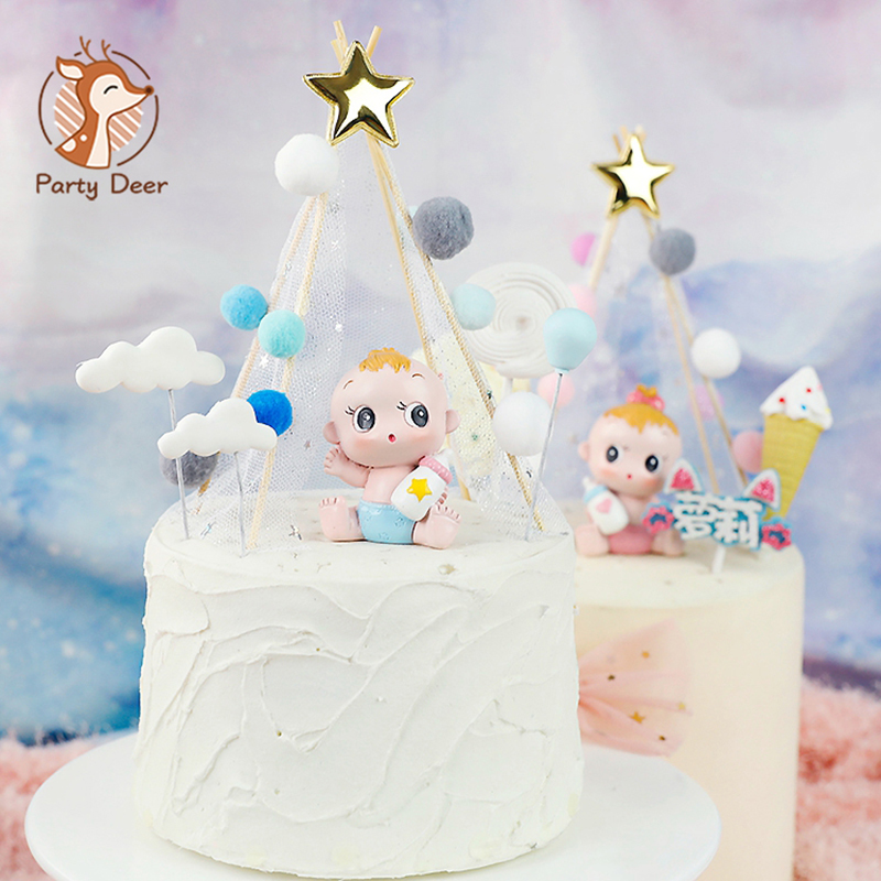 Wholesale bottle baby Cake Topper Baby Boy or Girl Happy Birthday Cake Topper Wedding Party Supplies
Wholesale bottle baby Cake Topper Baby Boy or Girl Happy Birthday Cake Topper Wedding Party Supplies