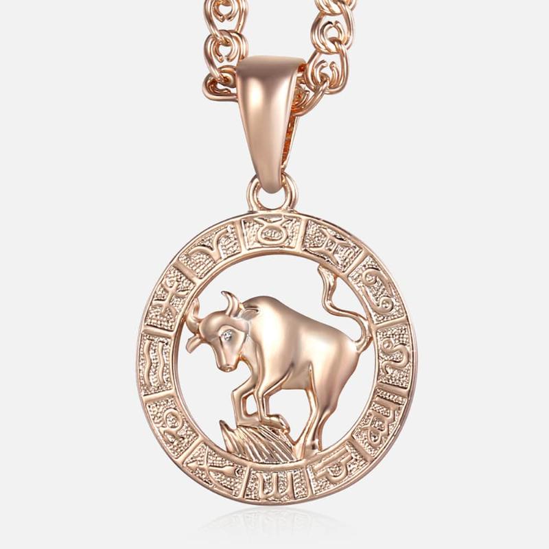 Taurus Pendant Necklace For Women 585 Rose Gold 12 Zodiac Constellation Pendant Necklace Fashion Jewelry Gifts For Women KGP179
Taurus Pendant Necklace For Women 585 Rose Gold 12 Zodiac Constellation Pendant Necklace Fashion Jewelry Gifts For Women KGP179