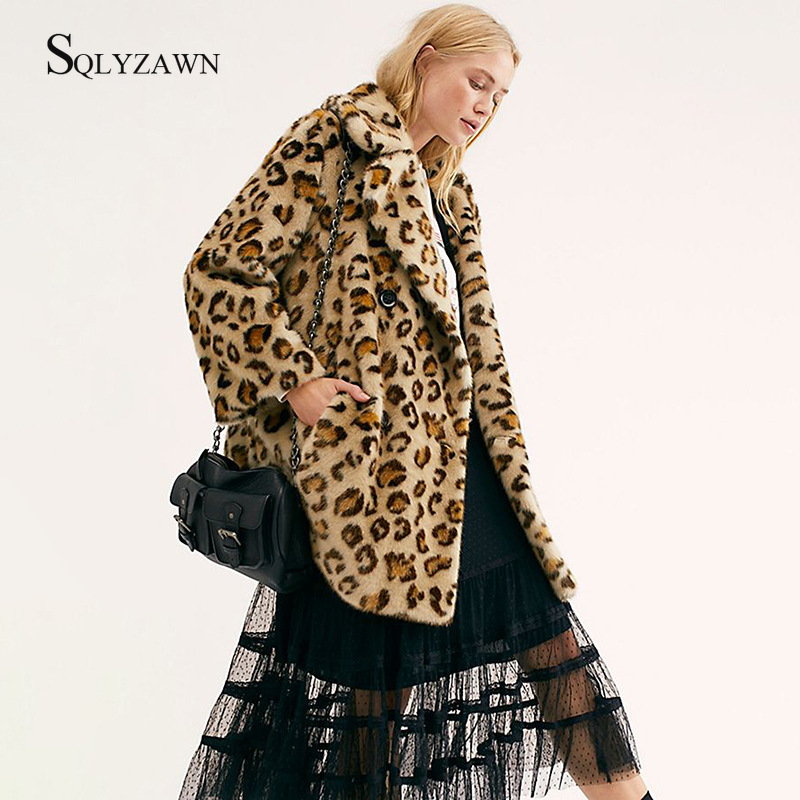 Leopard Straight Double-breasted Velvet Coats Women Winter Long Sleeve Turn-down Collar Casual Female Warm Outwear Large Size
Leopard Straight Double-breasted Velvet Coats Women Winter Long Sleeve Turn-down Collar Casual Female Warm Outwear Large Size
