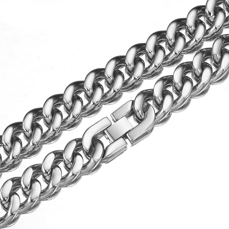 7-40 Inches Length Stainless Steel Necklace Or Bracelet Silver Color Jewelry 15mm Men's Curb Cuban Link Chain
7-40 Inches Length Stainless Steel Necklace Or Bracelet Silver Color Jewelry 15mm Men's Curb Cuban Link Chain