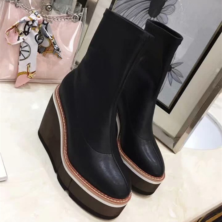 Hot sale-Boots Woman 2020 Autumn/winter new fashion leather waterproof platform women platform boots over the knee, Ankle
Hot sale-Boots Woman 2020 Autumn/winter new fashion leather waterproof platform women platform boots over the knee, Ankle