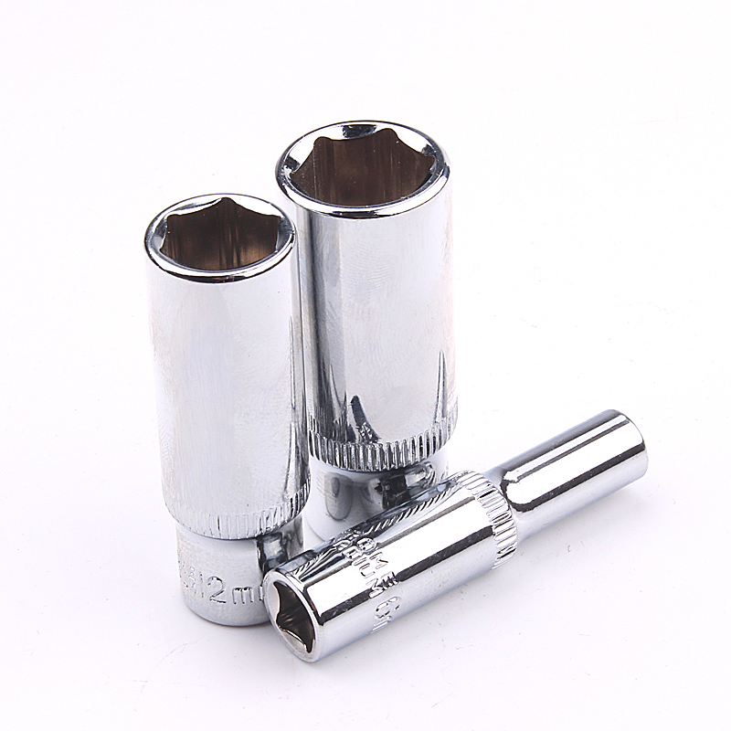 4-14mm 1/4 6.3mm Square Hole Extension Sleeve Inner Outer Hexagon Deep Socket Head Wrench Tool Ratchet Chrome Vanadium Steel
4-14mm 1/4 6.3mm Square Hole Extension Sleeve Inner Outer Hexagon Deep Socket Head Wrench Tool Ratchet Chrome Vanadium Steel
