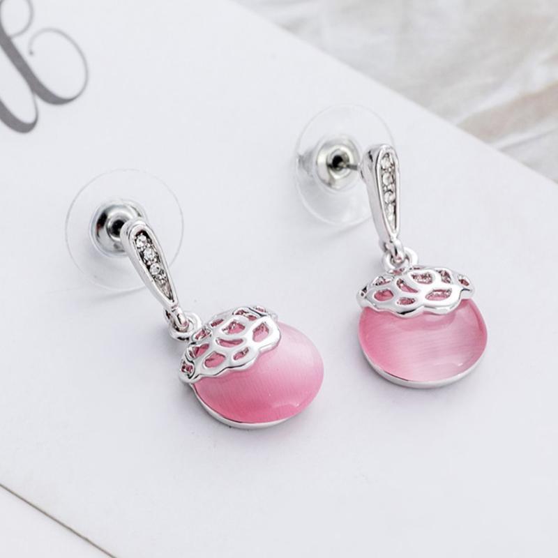 FYJS Unique Silver Plated Round Many Colors Cat Eye Stone Stud Earrings for Elegant Women Jewelry
FYJS Unique Silver Plated Round Many Colors Cat Eye Stone Stud Earrings for Elegant Women Jewelry