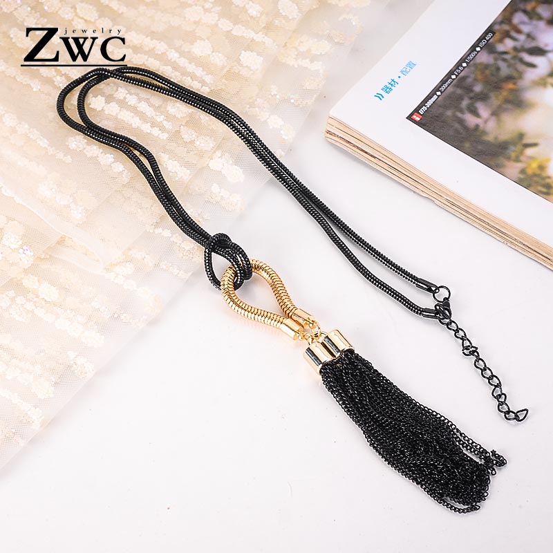 ZWC 2020 New Arrival Female Pendant Necklace For Woman Tassel Long Winter Summer Metal Chain Necklace Wholesale Sales
ZWC 2020 New Arrival Female Pendant Necklace For Woman Tassel Long Winter Summer Metal Chain Necklace Wholesale Sales