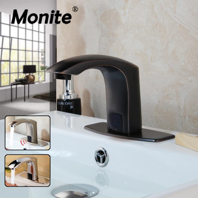 Monite Black Solid Brass Automatic Sensor Faucet Bathroom Basin Sink Faucet Water Mixer Tap Touch-Free Infrared Basin Tap
Monite Black Solid Brass Automatic Sensor Faucet Bathroom Basin Sink Faucet Water Mixer Tap Touch-Free Infrared Basin Tap