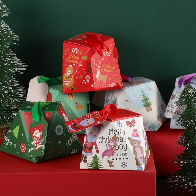 Gift Wrap 50Pcs/Lot Boxes For Party Favors Christmas Decorations Home Chocolate Box Wedding Gifts Guests Birthday Decoration