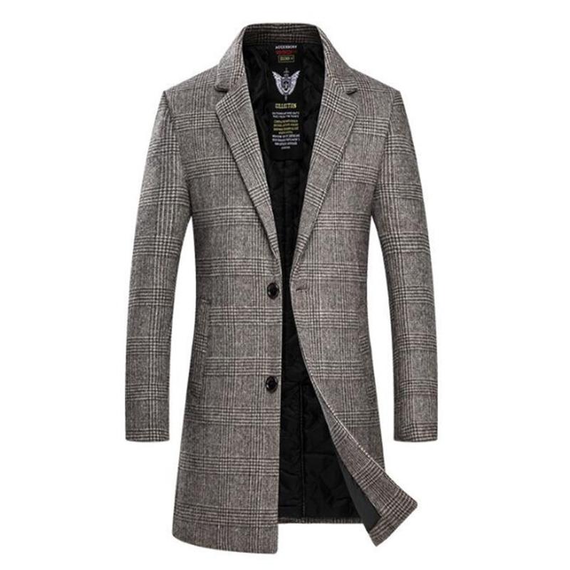 New Autumn and winter woolen coat kaki men's slim mid-length woolen trench coat men's thick Wool Blends Coats Jacket
New Autumn and winter woolen coat kaki men's slim mid-length woolen trench coat men's thick Wool Blends Coats Jacket