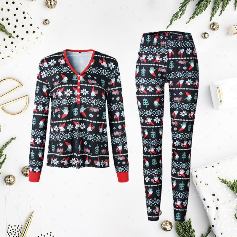 Fashion Parent-child Warm Christmas Set Printed Home Wear Pajamas Soft Comfortable Two-piece Mother Set New Year Party Clothing
Fashion Parent-child Warm Christmas Set Printed Home Wear Pajamas Soft Comfortable Two-piece Mother Set New Year Party Clothing