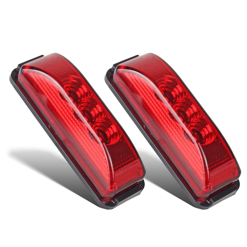 2 Pcs 3.9Inch 3 Leds Truck Trailer Front Rear Led Side Marker Light Indicator Lamp Rock Light for Truck Trailer Boat-Red, As pic
2 Pcs 3.9Inch 3 Leds Truck Trailer Front Rear Led Side Marker Light Indicator Lamp Rock Light for Truck Trailer Boat-Red, As pic