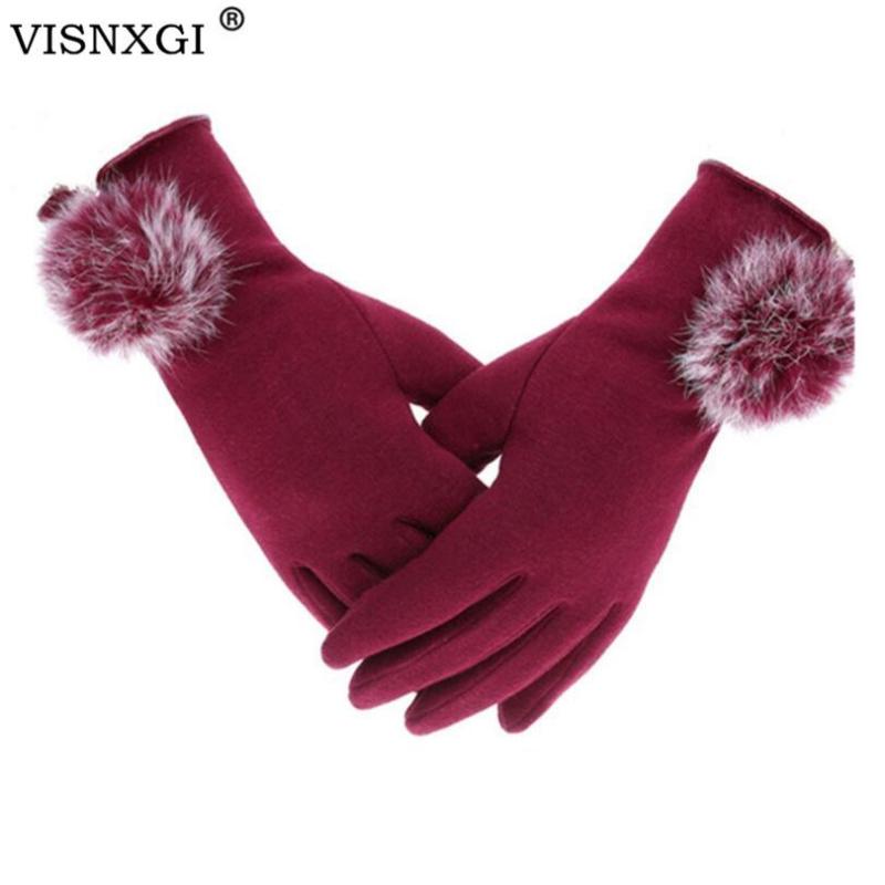 VISNXGI Fashion Women's Winter Cashmere Touched Gloves Wrist Warm Hair Ball Female Waterproof Driving Full Finger Gloves
VISNXGI Fashion Women's Winter Cashmere Touched Gloves Wrist Warm Hair Ball Female Waterproof Driving Full Finger Gloves