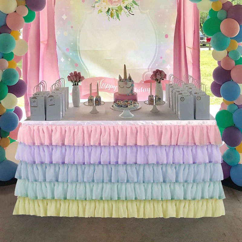 Table Skirt Skirts PartyWedding Tutu Tulle Baby Shower Favors Banquet El Decoration Home Textile
Table Skirt Skirts PartyWedding Tutu Tulle Baby Shower Favors Banquet El Decoration Home Textile
