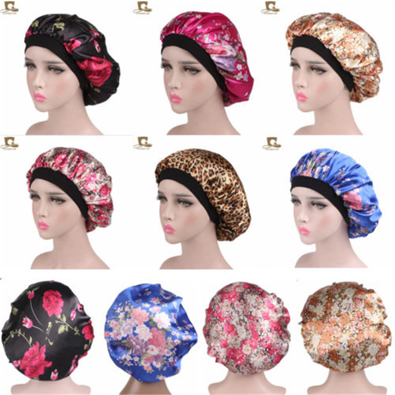 Hot Women Wide Band Shower Sleep Caps Satin Silk Bonnet Soft Satin Night Sleep Hat Hair Cap Lady Turban Printing New In Fashion
Hot Women Wide Band Shower Sleep Caps Satin Silk Bonnet Soft Satin Night Sleep Hat Hair Cap Lady Turban Printing New In Fashion