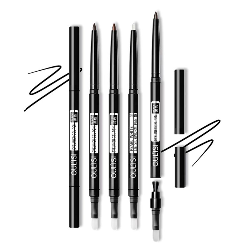 Double Heads Liquid Eyeliner Pencil Eyes Brush Makeup Long-lasting Eye Liner Pen, Black
Double Heads Liquid Eyeliner Pencil Eyes Brush Makeup Long-lasting Eye Liner Pen, Black