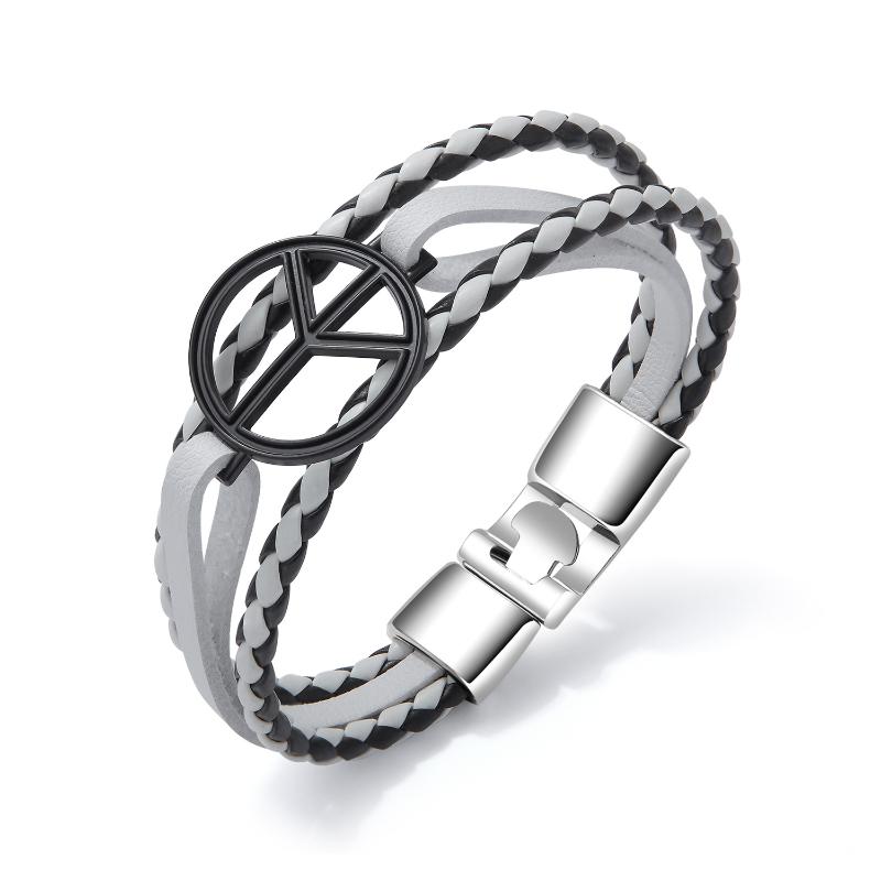 Hand-woven Multi-layer Chaotic Men's Leather Bracelet With Retro-style Student Wrist Ornaments
Hand-woven Multi-layer Chaotic Men's Leather Bracelet With Retro-style Student Wrist Ornaments
