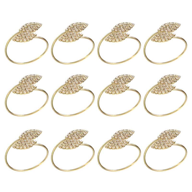 Napkin Ring, 12 Pcs Metal Napkin Rings Holder for Wedding Party Dinner Table Decoration (Leaf-Gold
Napkin Ring, 12 Pcs Metal Napkin Rings Holder for Wedding Party Dinner Table Decoration (Leaf-Gold