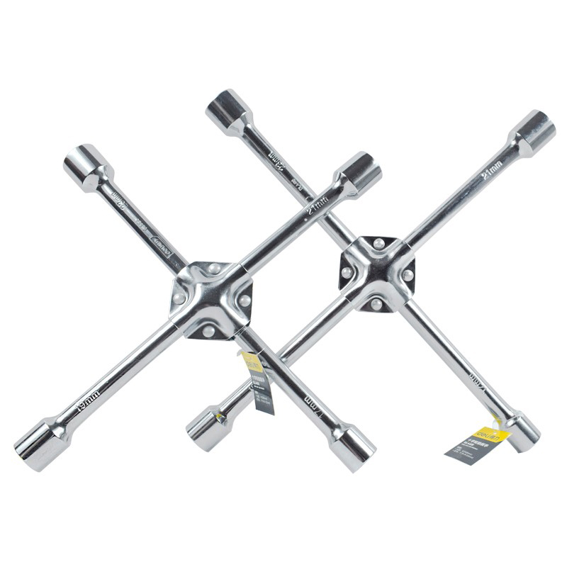 deli Universal Socket Wrench Cross Wrench 4 Way Car Repair Tools Tyre Remover Mounting Spanner Chromium-vanadium Steel
deli Universal Socket Wrench Cross Wrench 4 Way Car Repair Tools Tyre Remover Mounting Spanner Chromium-vanadium Steel
