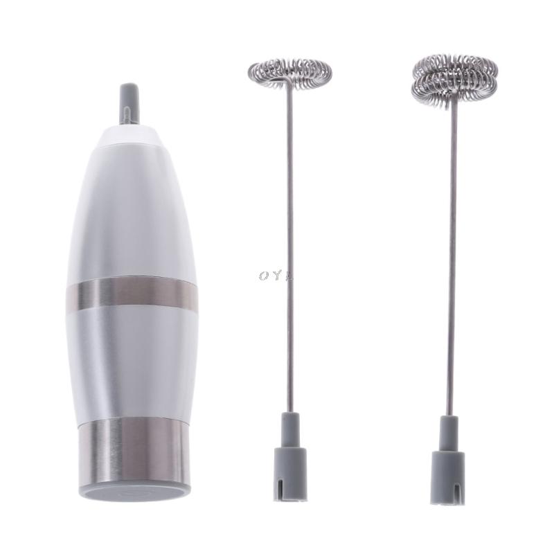 Electric Handheld Stainless Steel Milk Frother Kit Auto Stirrer Kitchen Tools Silver
Electric Handheld Stainless Steel Milk Frother Kit Auto Stirrer Kitchen Tools Silver