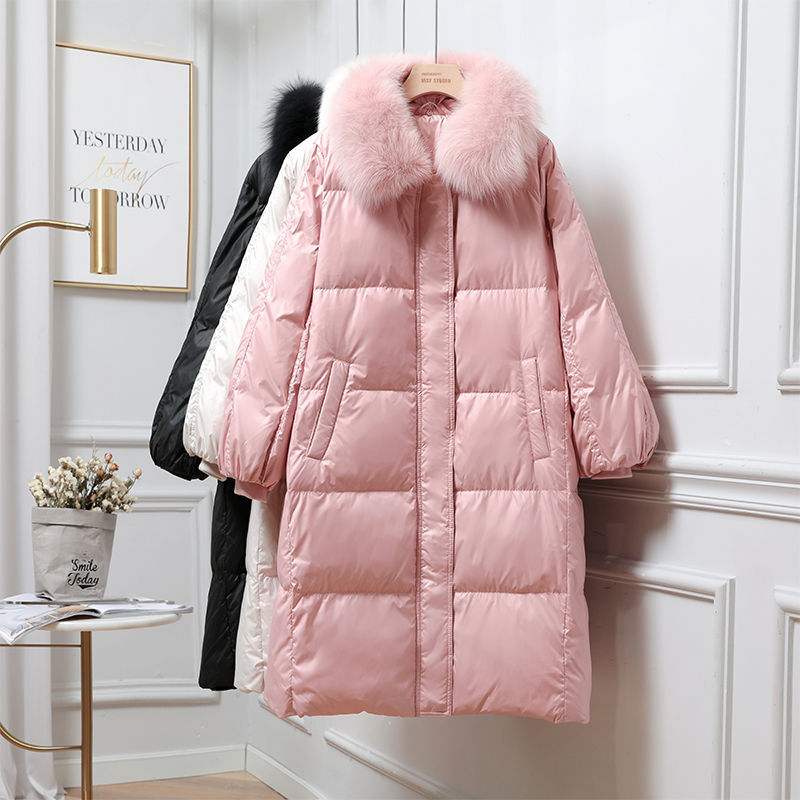 2020 Winter Women White Duck Down Coat Korean Female Natural Fur Collar Lady Hooded Warm Thick Solid Long Oversize Parkas S197, Black
2020 Winter Women White Duck Down Coat Korean Female Natural Fur Collar Lady Hooded Warm Thick Solid Long Oversize Parkas S197, Black