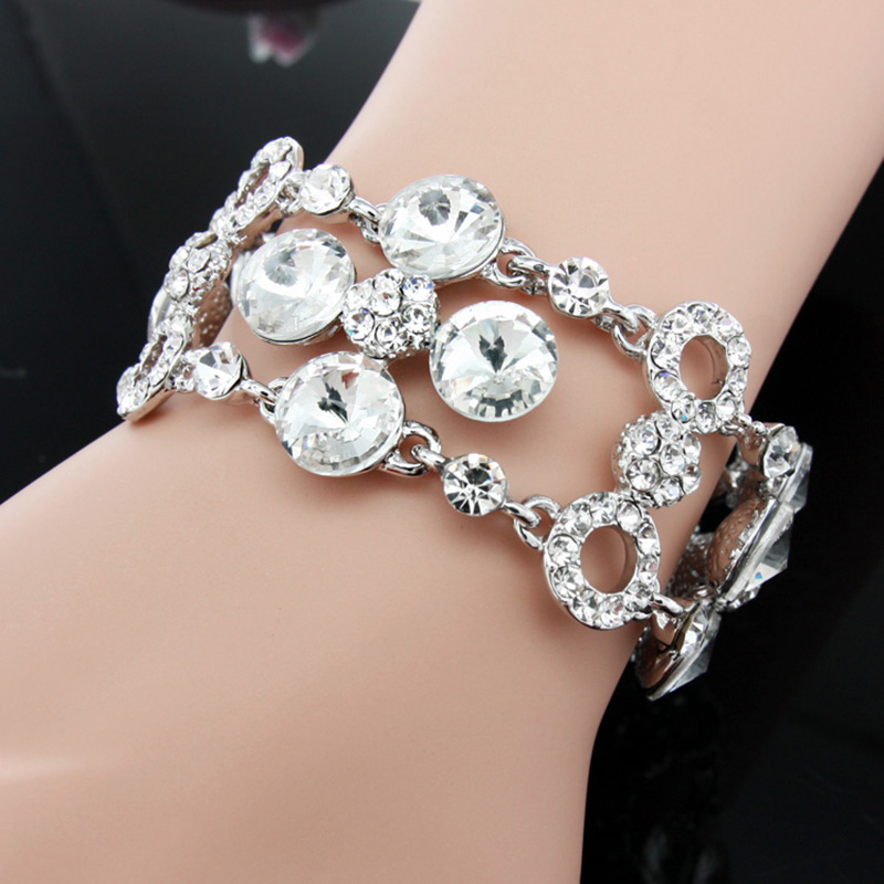 Wedding Jewelry Luxury Full Crystal Rhinestones Gold Sliver Bracelets for Women Bride Rope Wide Bracelets & Bangles Gift brt-j99
Wedding Jewelry Luxury Full Crystal Rhinestones Gold Sliver Bracelets for Women Bride Rope Wide Bracelets & Bangles Gift brt-j99