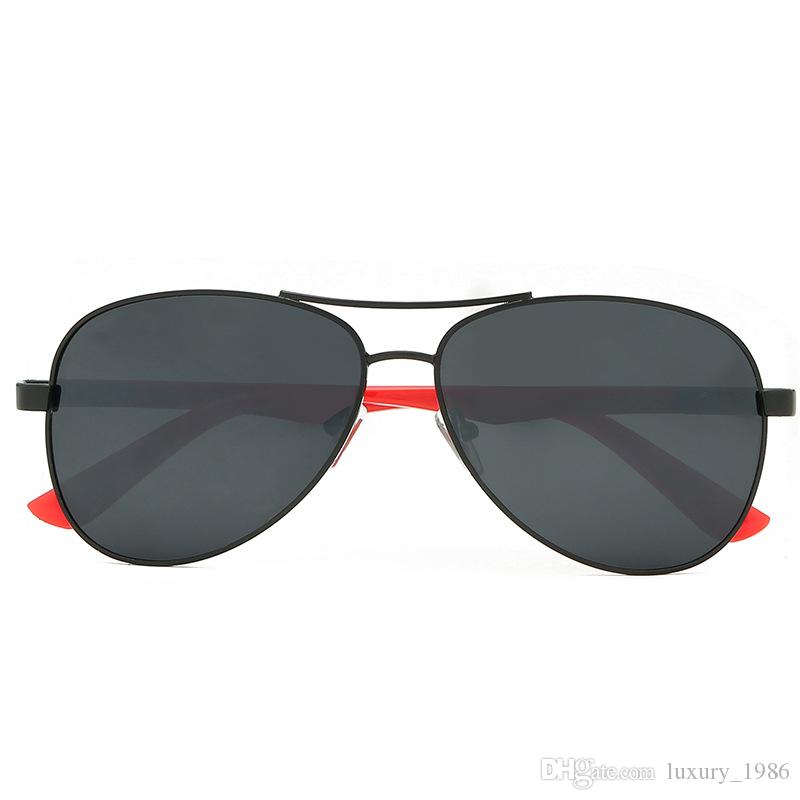 2020 best quality polarized Glass lens classical pilot sunglasses men women Holiday fashion sun glasses with free cases and accessories 8313