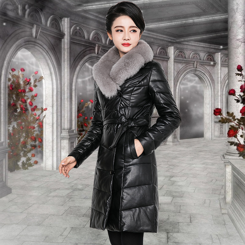 Winter Coat Women Fur Collar Pu Leather Jacket Women Down Cotton Jackets Parka Abrigos Mujer Invierno 2020 113, Black
Winter Coat Women Fur Collar Pu Leather Jacket Women Down Cotton Jackets Parka Abrigos Mujer Invierno 2020 113, Black