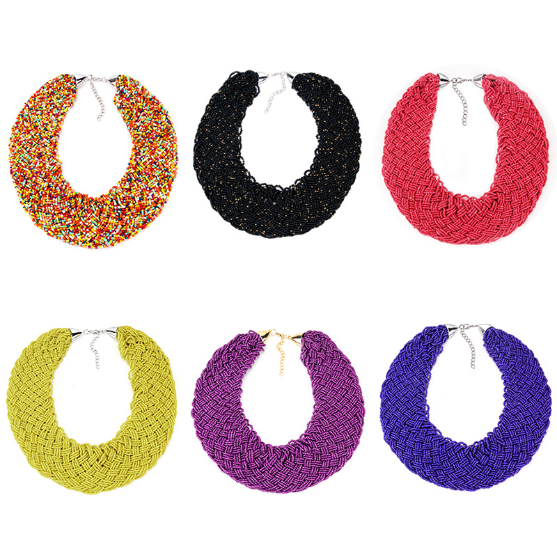 Luxury Boho Ethnic Exaggerated Handmade Strand Beads Necklace Bohemian Maxi Big Wide Choker Necklaces Collar Women Jewelry
Luxury Boho Ethnic Exaggerated Handmade Strand Beads Necklace Bohemian Maxi Big Wide Choker Necklaces Collar Women Jewelry