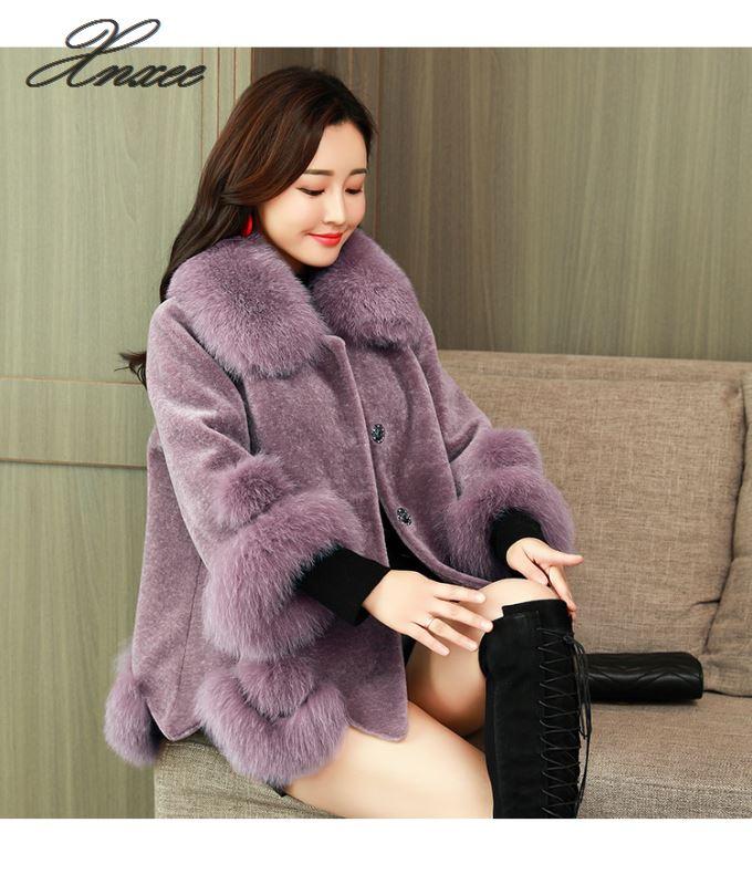 2020 autumn and winter new fur coat female anti- fur short paragraph lamb coat sheep sheared, Blue
2020 autumn and winter new fur coat female anti- fur short paragraph lamb coat sheep sheared, Blue