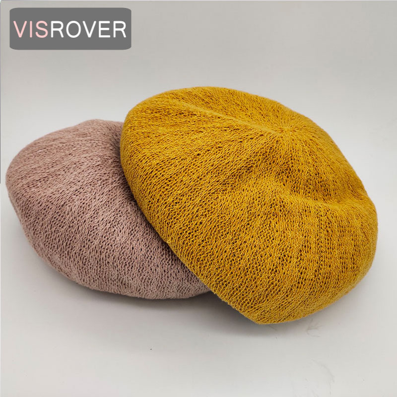 Berets VISROVER 4 Colorways Solid Color Summer Beret Female Acrylic Cap Spring Autumn Hat Top Quality Women Boina, Yellow
Berets VISROVER 4 Colorways Solid Color Summer Beret Female Acrylic Cap Spring Autumn Hat Top Quality Women Boina, Yellow