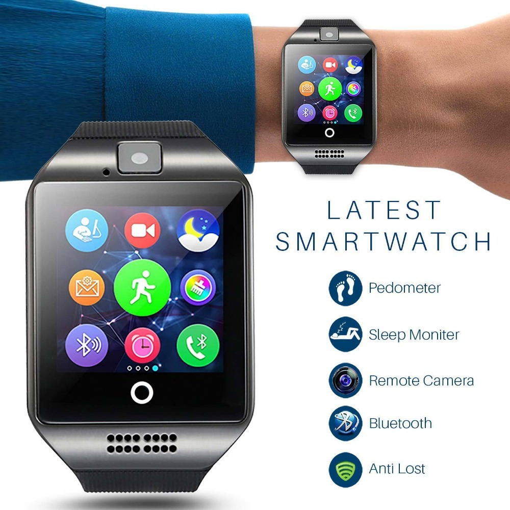 Q18 Smart Watch Bluetooth Smart watches for Android Cellphones Support SIM Card Camera Answer Call and Set up Various Language with Box
Q18 Smart Watch Bluetooth Smart watches for Android Cellphones Support SIM Card Camera Answer Call and Set up Various Language with Box