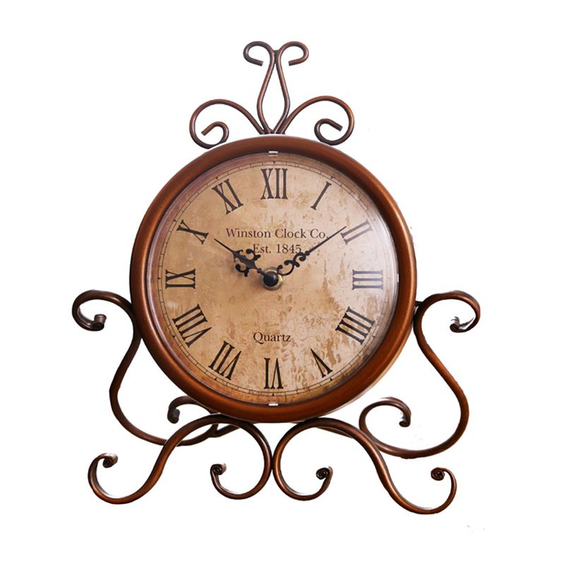 Home Decoration Accessories Antique Iron Clocks And Watches, European Home Decor Mute Clock 
Home Decoration Accessories Antique Iron Clocks And Watches, European Home Decor Mute Clock