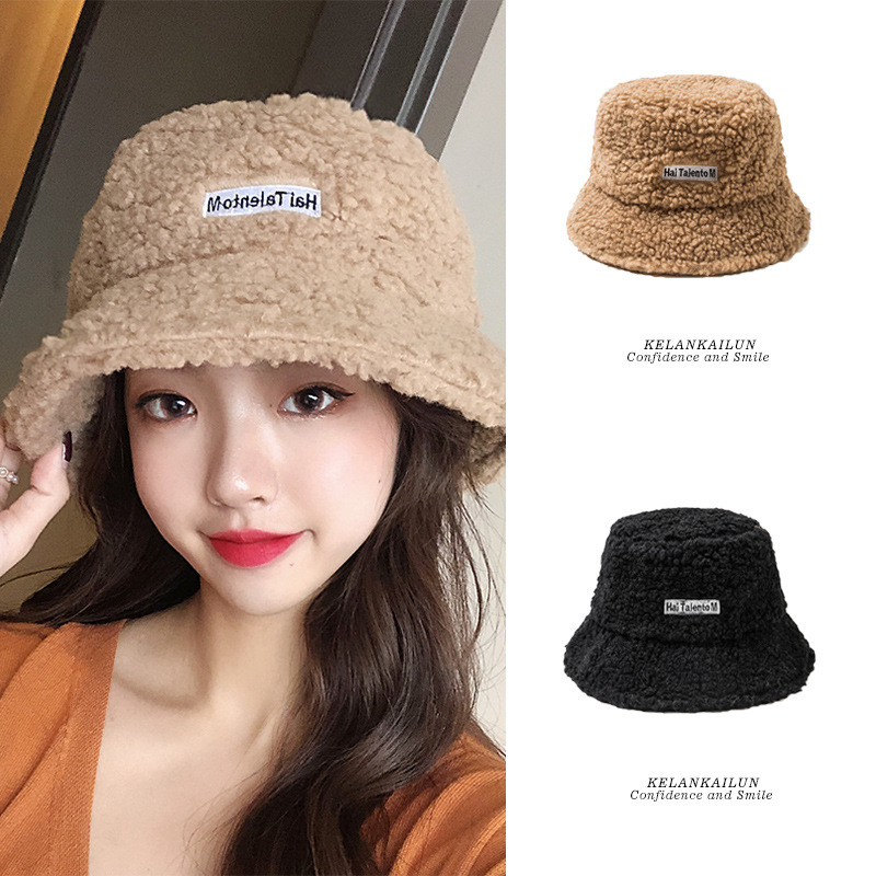 Women Caps Bucket Hat Winter Autumn Warm Hats Faux Lambhair for Women Bucket Caps, Black
Women Caps Bucket Hat Winter Autumn Warm Hats Faux Lambhair for Women Bucket Caps, Black