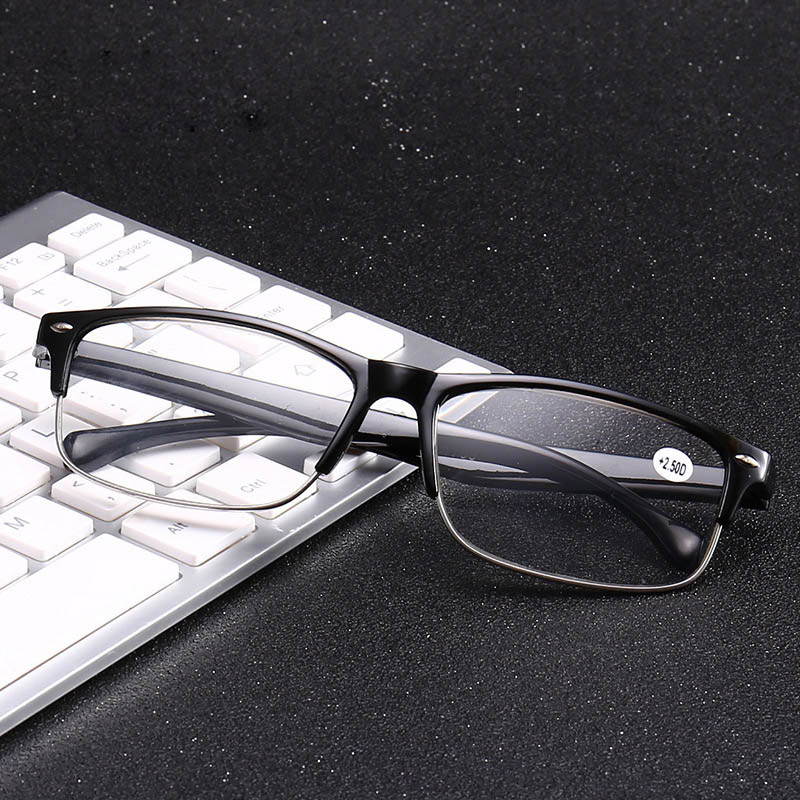 Rectangular Half Rim Reading Glasses Classic Readers +1.0 +1.5 +2.0 +2.5 +3.0 +3.5 +4.0 Plastic Frame For Men Women
Rectangular Half Rim Reading Glasses Classic Readers +1.0 +1.5 +2.0 +2.5 +3.0 +3.5 +4.0 Plastic Frame For Men Women