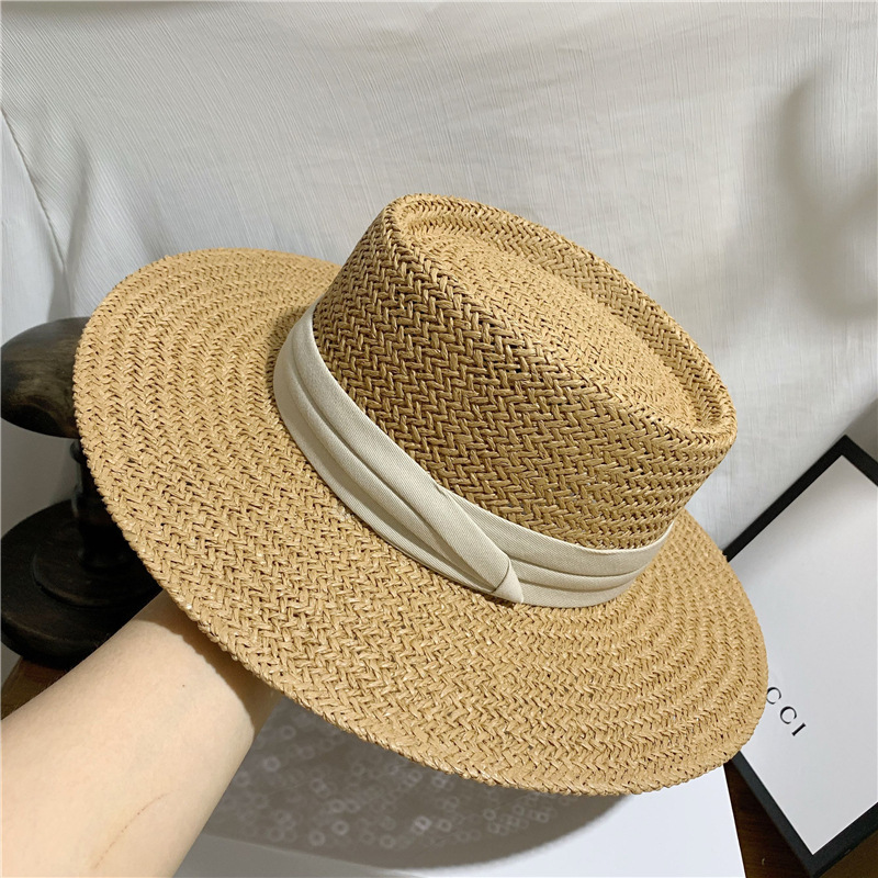 Summer Hat Flat Straw Hat Female Sunbonnet Raffia Beach Holiday Sun Fisherman Fashion Korean Style Birthday Gift, As pic
Summer Hat Flat Straw Hat Female Sunbonnet Raffia Beach Holiday Sun Fisherman Fashion Korean Style Birthday Gift, As pic