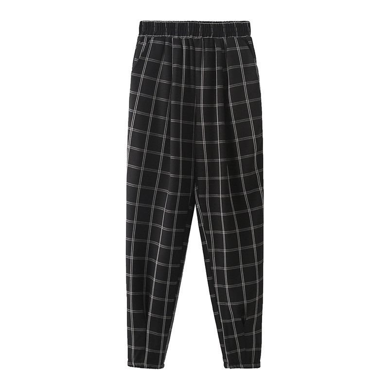 2020 Fashion Plus size 5XL Plaid Straight-leg Pants Women Spring Autumn Elastic waist High waist Loose Casual Pants Female KW111, Black
2020 Fashion Plus size 5XL Plaid Straight-leg Pants Women Spring Autumn Elastic waist High waist Loose Casual Pants Female KW111, Black