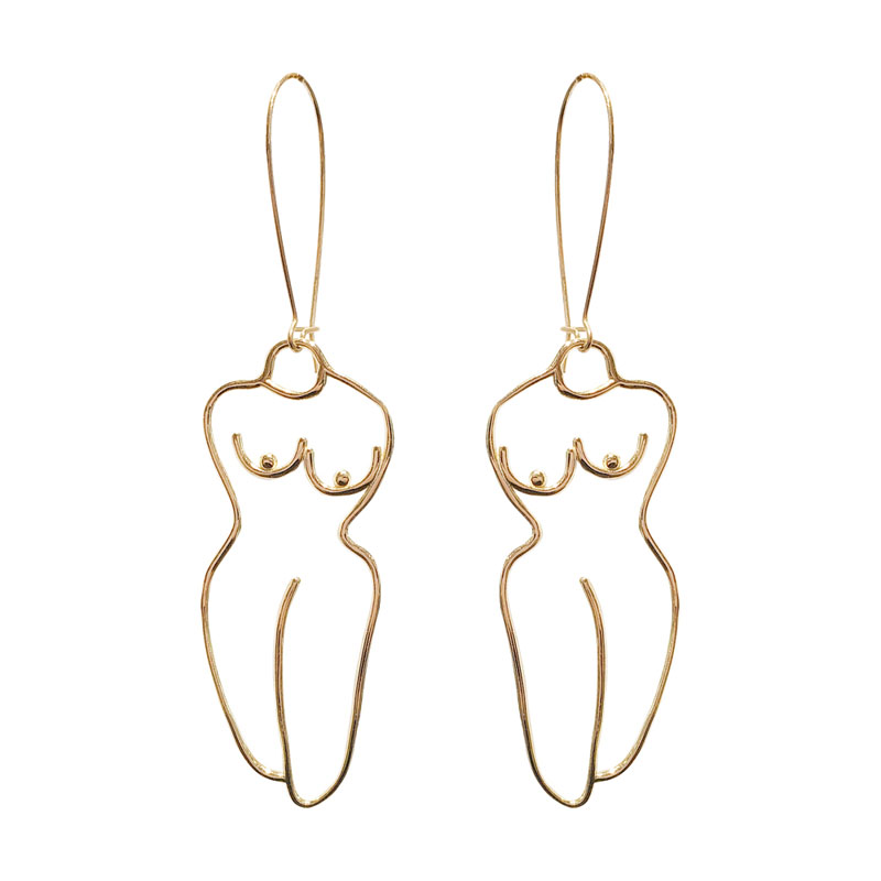 Chic Gold Tone Outline Dangle Earrings For Women 2020 Unique Body Drop Earrings Jewelry Femme Bijoux Brincos
Chic Gold Tone Outline Dangle Earrings For Women 2020 Unique Body Drop Earrings Jewelry Femme Bijoux Brincos