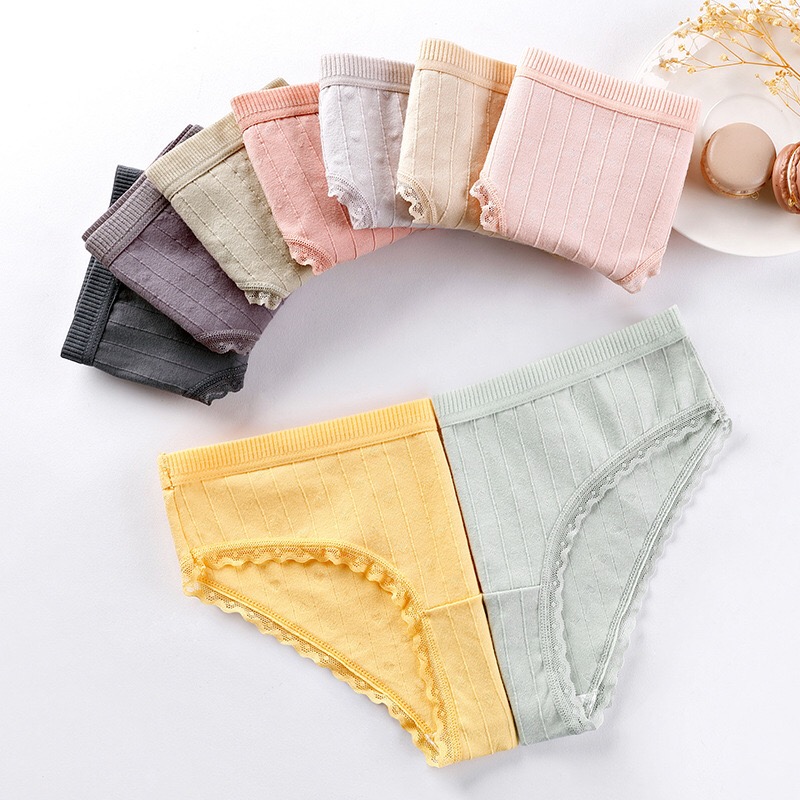 2020 New 1 Pieces Cotton Underwear Woman Panties High Quality Soft Lace Comfortable Mid waist Female triangle Briefs 9 colors, Color 5
2020 New 1 Pieces Cotton Underwear Woman Panties High Quality Soft Lace Comfortable Mid waist Female triangle Briefs 9 colors, Color 5