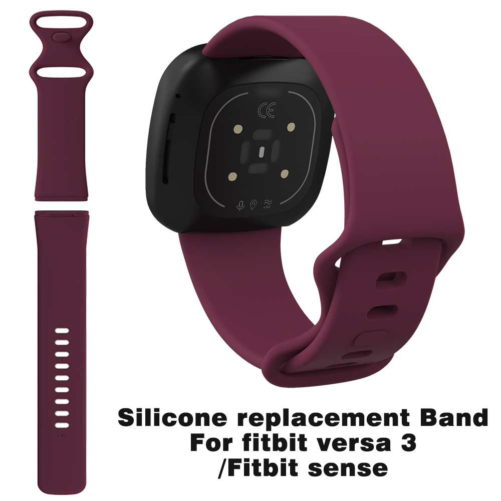 Wristwatch Silicone Band Versa 3 For Fitbit Sense Smart Accessories Soft Wristband Watch Strap free shipping