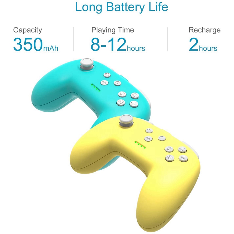 Wireless Switch Pro Controller for Switch/Switch Lite Ergonomic Joycon Pad Non-Slip Joy Con Remote 2 Pack
Wireless Switch Pro Controller for Switch/Switch Lite Ergonomic Joycon Pad Non-Slip Joy Con Remote 2 Pack