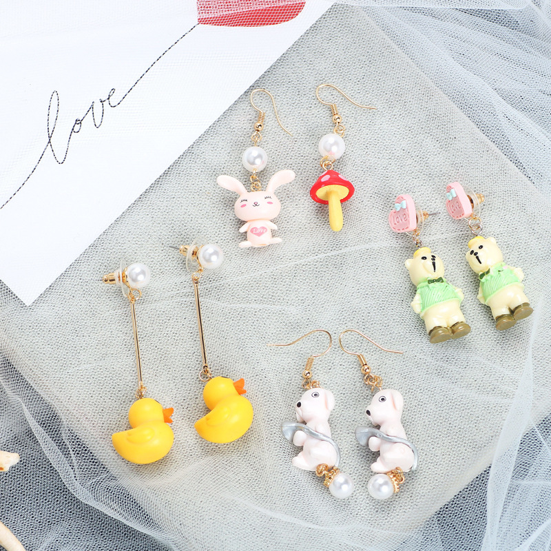 Earrings Fashion Jewelry 2020 Lovely Cartoon Animal Asymmetry Dangle Earrings For Women Korean Fashion Small Fresh Accessories
Earrings Fashion Jewelry 2020 Lovely Cartoon Animal Asymmetry Dangle Earrings For Women Korean Fashion Small Fresh Accessories