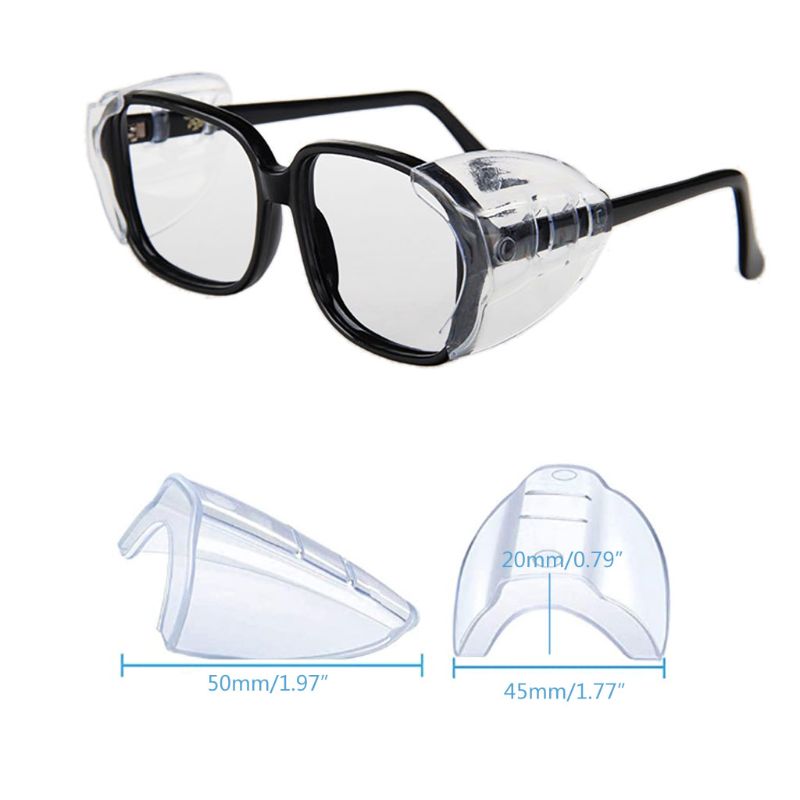 6 Pairs Splash Proof Safety Eye Glasses Side Shields Clear Flexible Slip On Protective Shield Fits All Size Eyeglasses 094B
6 Pairs Splash Proof Safety Eye Glasses Side Shields Clear Flexible Slip On Protective Shield Fits All Size Eyeglasses 094B