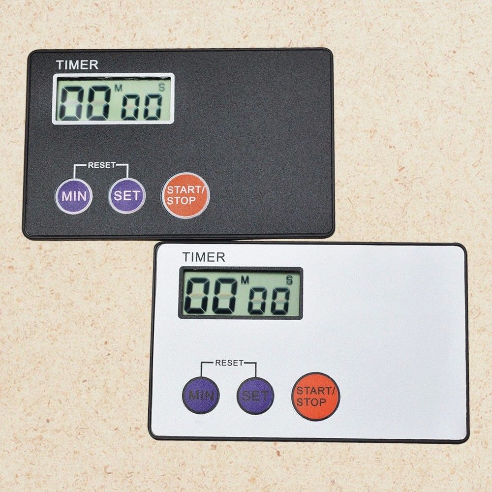 Mini Digital Size Timer Kitchen Egg Cooking Rest Study Pocket Small Countdown Clock Accessories Tools Black / Silver
Mini Digital Size Timer Kitchen Egg Cooking Rest Study Pocket Small Countdown Clock Accessories Tools Black / Silver