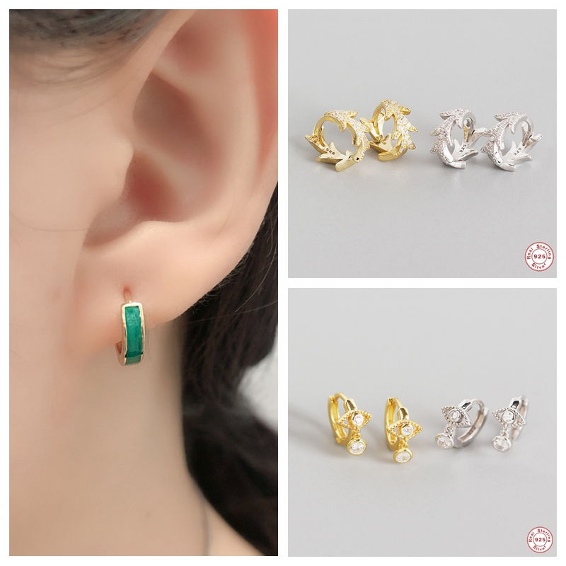 Genuine 925 Sterling Silver Fine Jewelry Hoop Earrings For Woman Girls Lovers' Engagement Gift Personalized Pendientes Oorbellen
Genuine 925 Sterling Silver Fine Jewelry Hoop Earrings For Woman Girls Lovers' Engagement Gift Personalized Pendientes Oorbellen