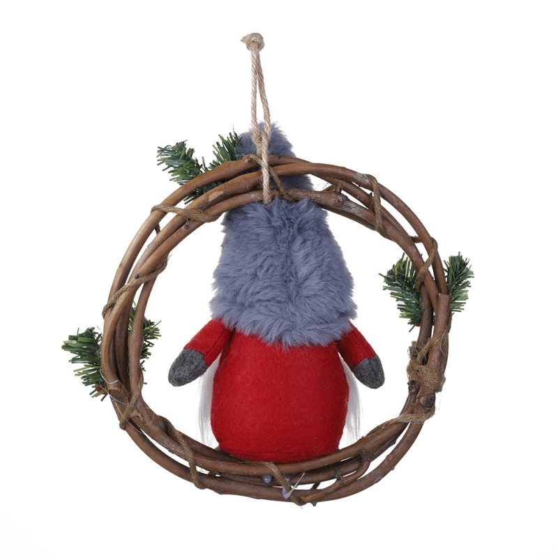 Christmas Garlands Plush Doll Gnome Rattan Wreath With Swedish Santa Xmas Tree Door Hanging For Wall Window Hall Decor
Christmas Garlands Plush Doll Gnome Rattan Wreath With Swedish Santa Xmas Tree Door Hanging For Wall Window Hall Decor