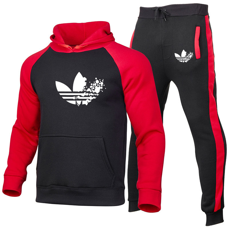 Men's warm sportswear polar fleece striped splicing pullover + sweatpants cycling clothes polo sportswear, Red
Men's warm sportswear polar fleece striped splicing pullover + sweatpants cycling clothes polo sportswear, Red