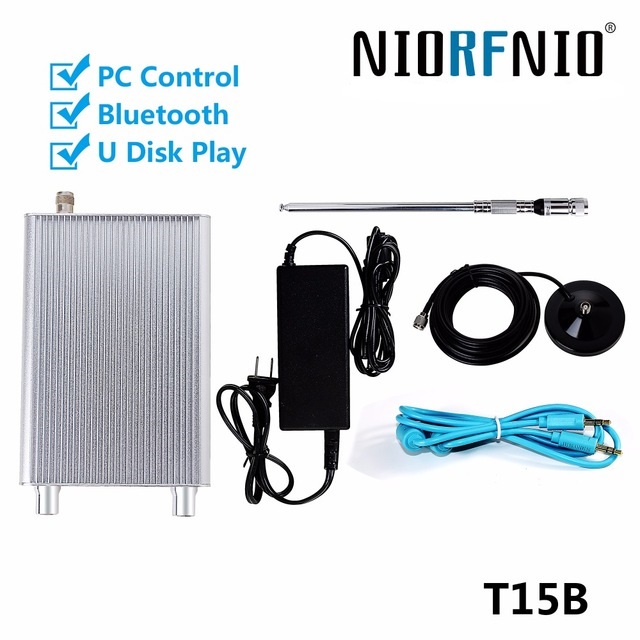 NIO-T15B 15W PLL FM Transmitter Small Radio Station Equipment With Bluetooth PC Control
NIO-T15B 15W PLL FM Transmitter Small Radio Station Equipment With Bluetooth PC Control