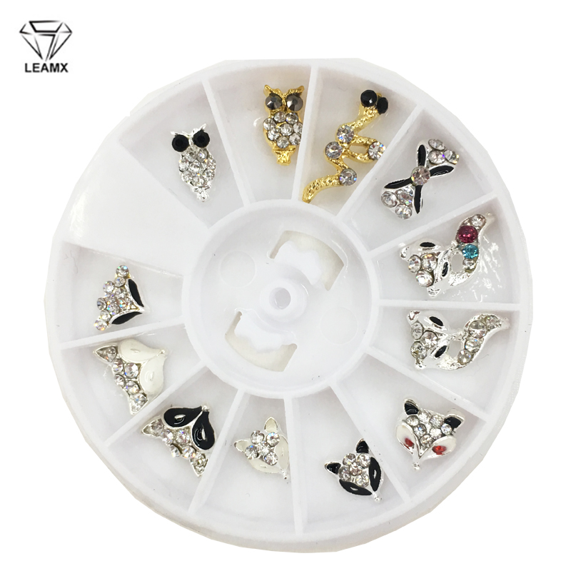 LEMAX Mix/Box 3D Animals Alloy Nail Art Decoration Cute Rhinestone Foxes Owls Snake Nails DIY Charms Manicure Decor L473
LEMAX Mix/Box 3D Animals Alloy Nail Art Decoration Cute Rhinestone Foxes Owls Snake Nails DIY Charms Manicure Decor L473
