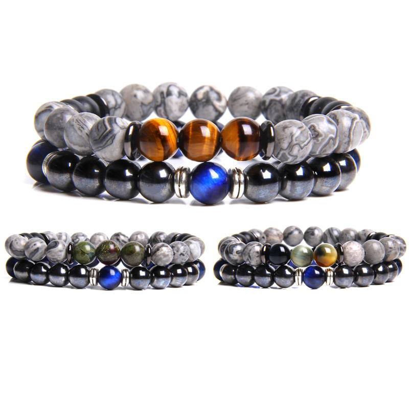 Men Bracelet Natural stone Tiger eye 8mm Hematite Beads Bracelet for Women Homme charm jewelry Pulseras Masculina
Men Bracelet Natural stone Tiger eye 8mm Hematite Beads Bracelet for Women Homme charm jewelry Pulseras Masculina